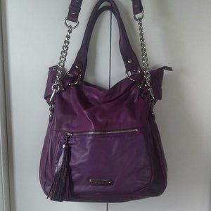 Cynthia Rowley, Leather handbag, with handles and shoulder/crossbody strap